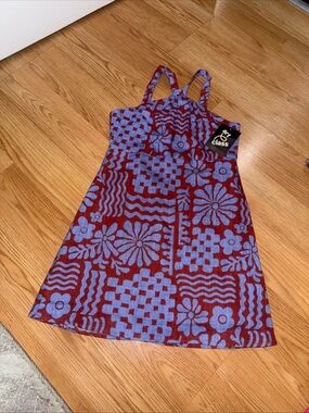 Art Class Dress Girls Youth S(6/7)Printed Sleeveless Halter Slip Lined…228